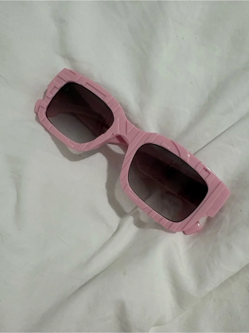 FF Pink Chunky Square Sunglasses - Women Accessories